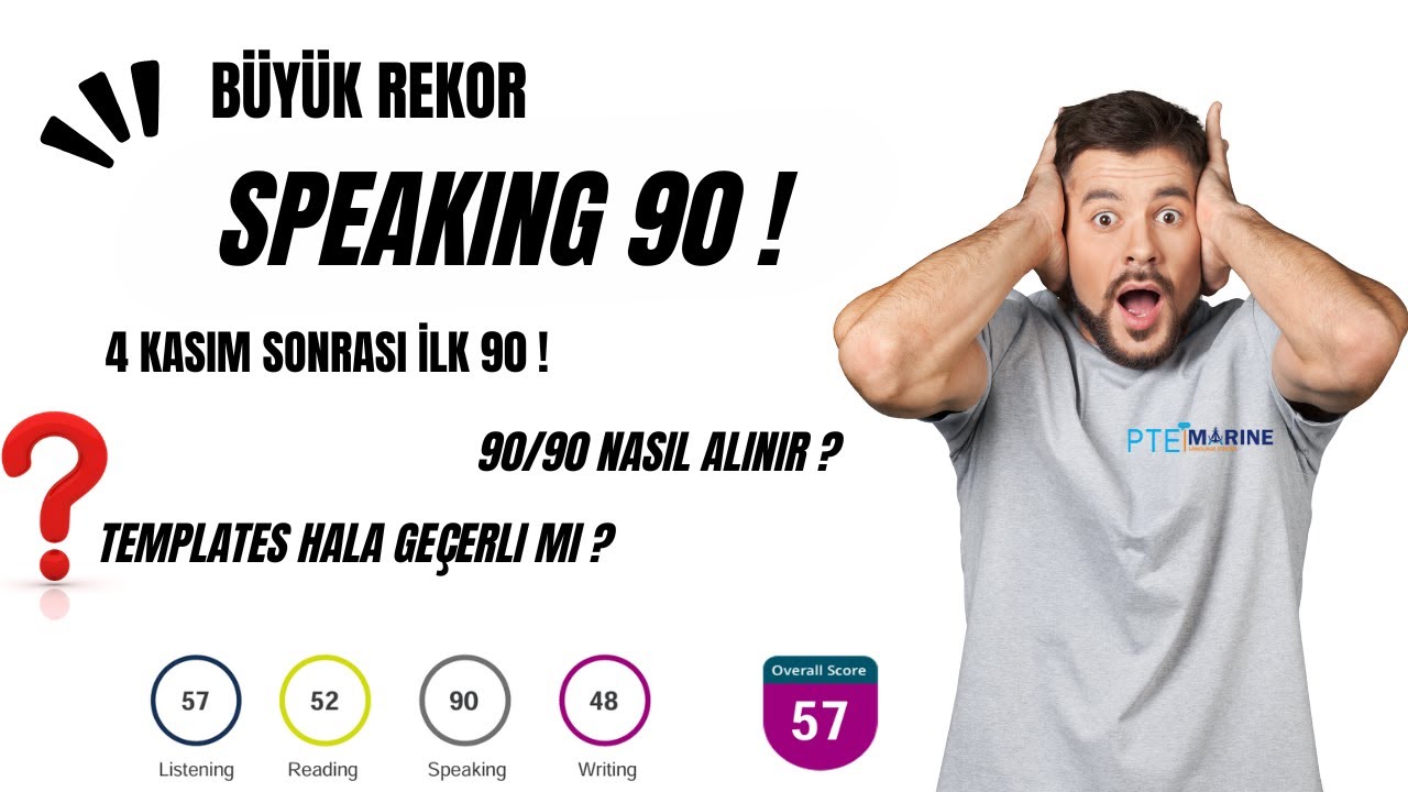 PTE sınavında speaking 90! Büyük rekor! PTE Speaking nasıl çalışabilirim? PTE sınavının stratejileri