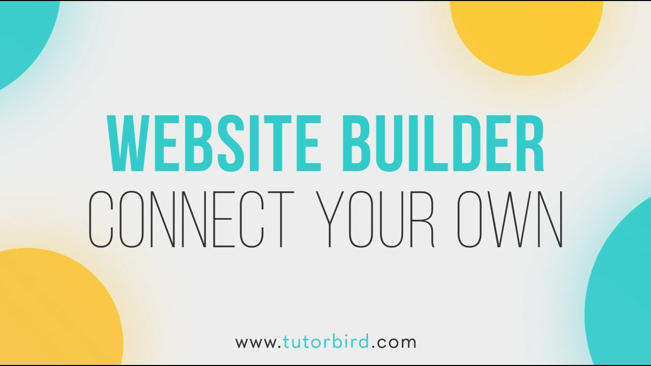 Website Builder - Connect Your Own