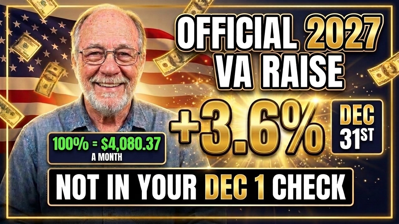 2027 VA COLA Is 3.6%, 5th Biggest in 35 Years: Why It's Not in Your Dec 1 VA Disability Check