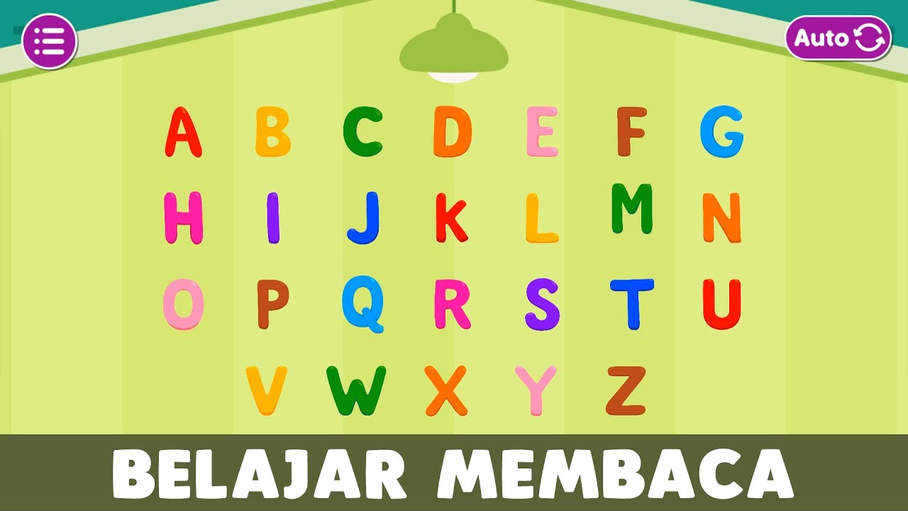 Huruf Abjad Alfabet ABC Bahasa Indonesia | Belajar Membaca Huruf BESAR