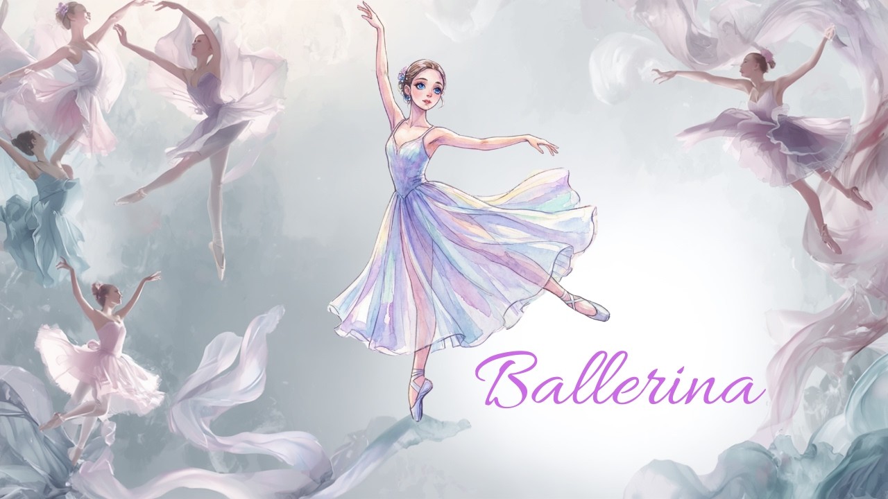 Ballerina - Inspiración de Ballet en Acuarela | Música Clásica Niños - Watercolor Ballet Inspiration