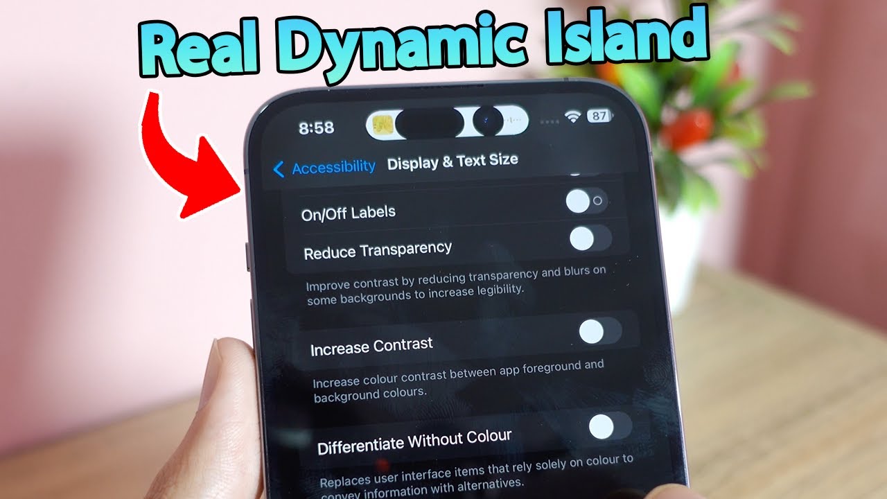 Включить Real Dynamic Island на iPhone 14 Pro/Max