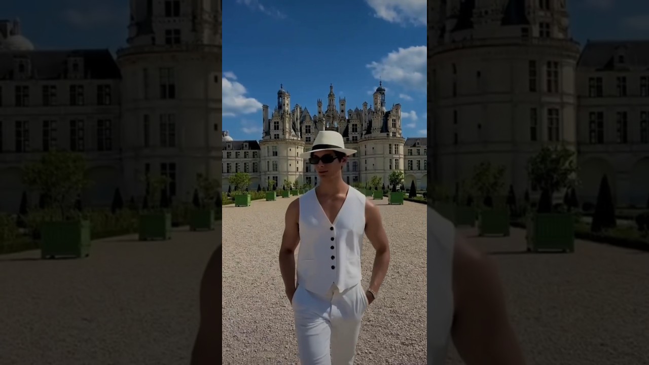 Visitando palacios en Francia 🇫🇷 #fashion #aesthetic #elegancia