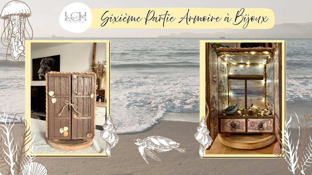 💎💍 TUTO 6 SCRAP ET CARTONNAGE ARMOIRE A BIJOUX 💍💎