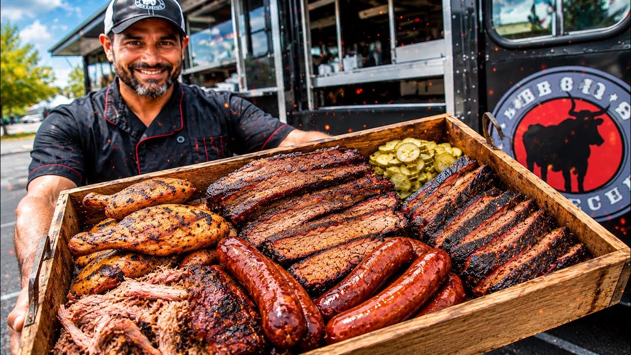 The Barbecue Food Truck ( San Francisco Winter Walk )