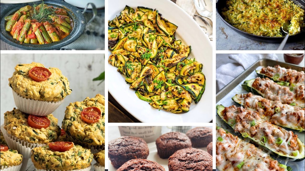 Compilation de recettes de saison à la courgette
