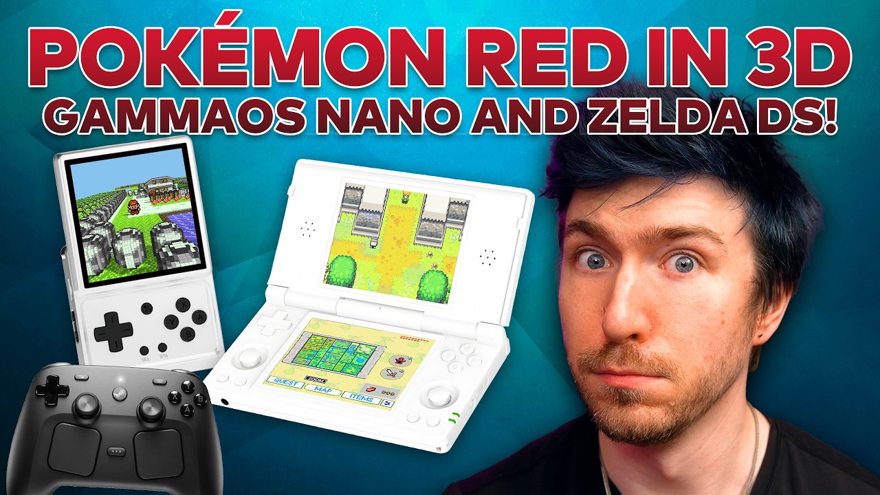Pokemon Red 3D Port, GammaOS Nano, and Zelda in Dual Screen ⚔️