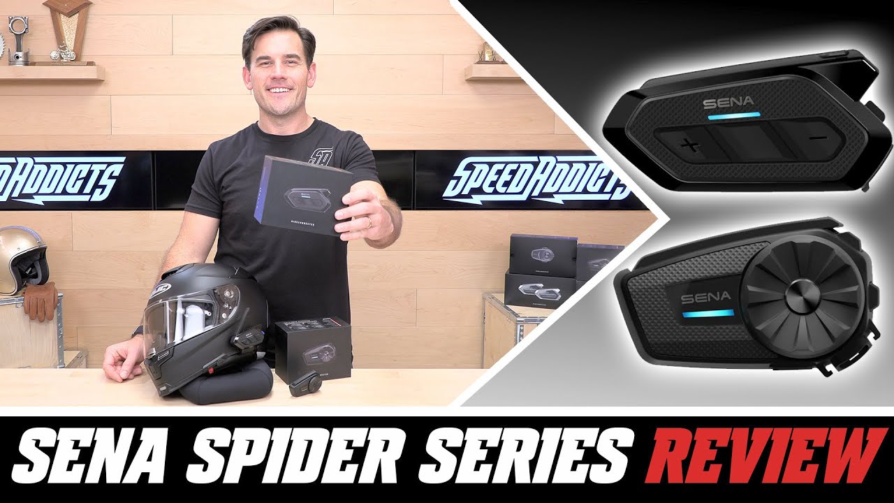 Sena Spider RT1 and ST1 Bluetooth Headset Review at SpeedAddicts.com