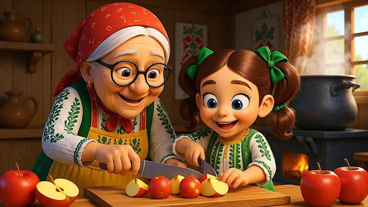 🍎Marmellata di mele con la nonna Maria, la casalinga. Episodio 1🍯👵 Canzone allegra per bambini