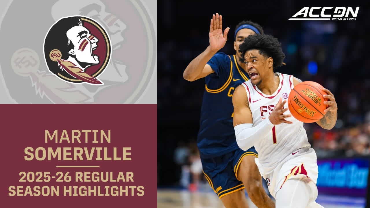 Florida State Guard Martin Somerville Season Highlights | 2025-26 ACC Men's Basketball
