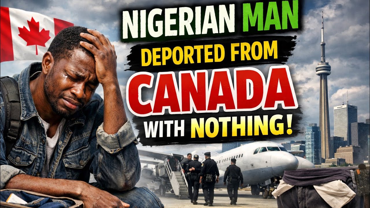 Нигериец, депортированный из Канады, не имеющий ничего.