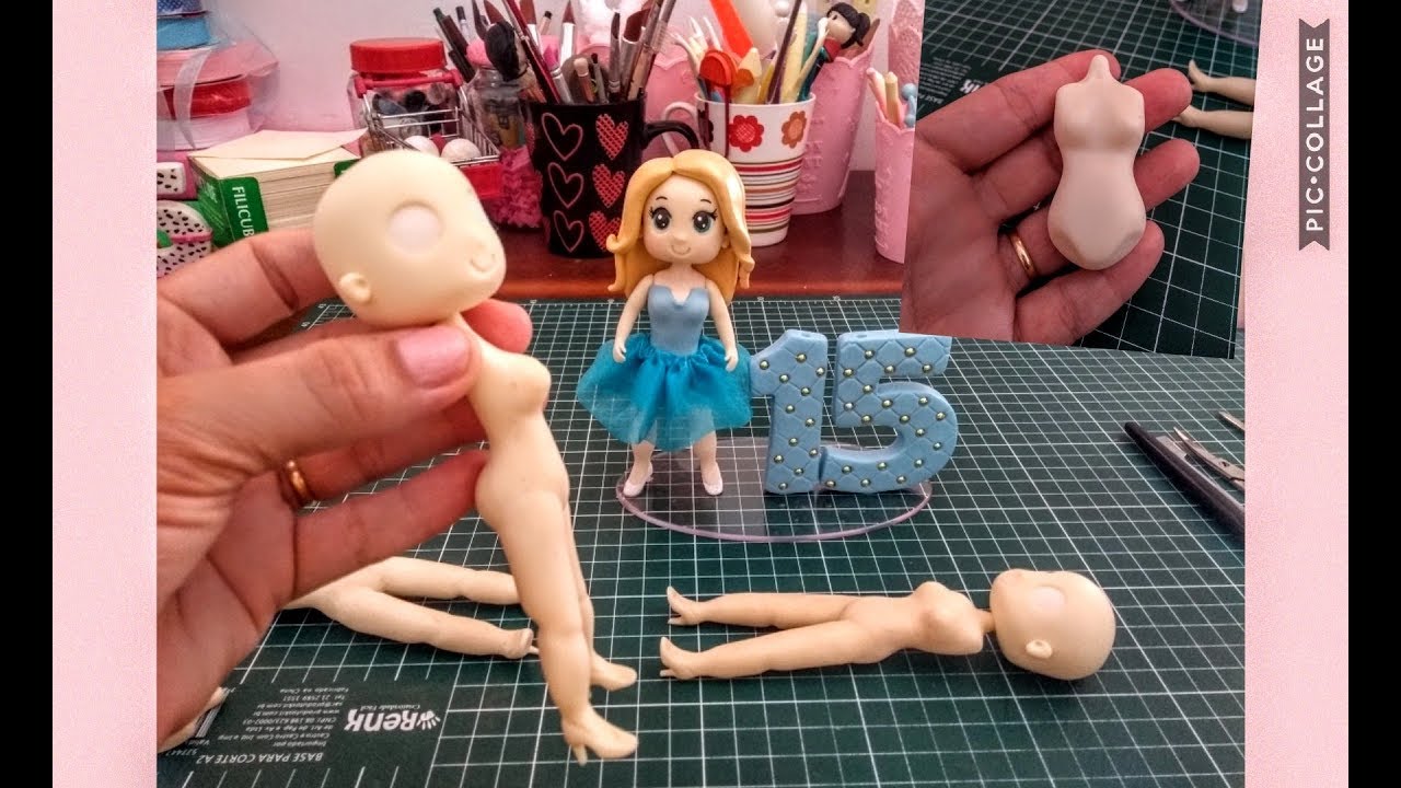 Modelando corpinho de debutantes e noivas em Biscuit (PARTE 1)