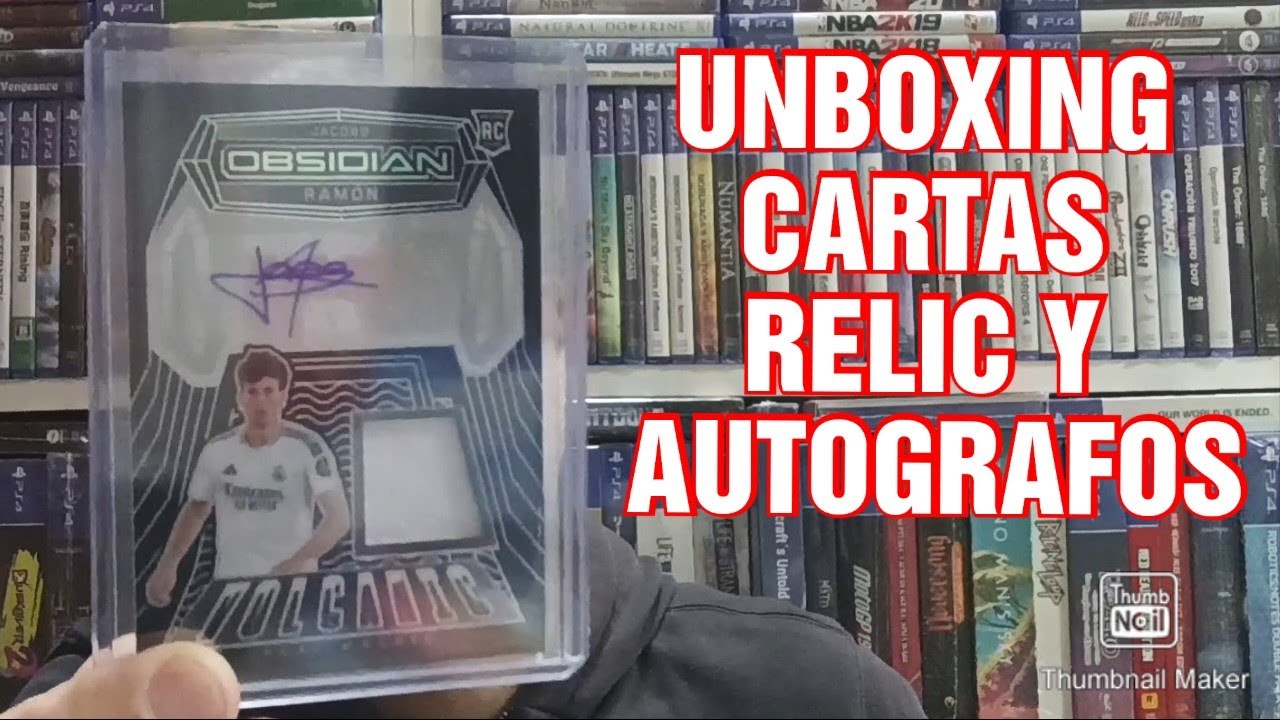 Unboxing cartas relic y autógrafos.