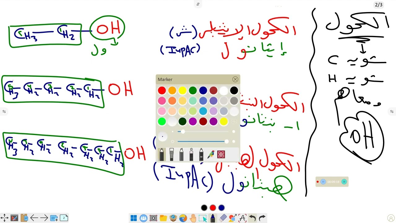 تحضير الألكين و الهيدرة الحفزية للألكين