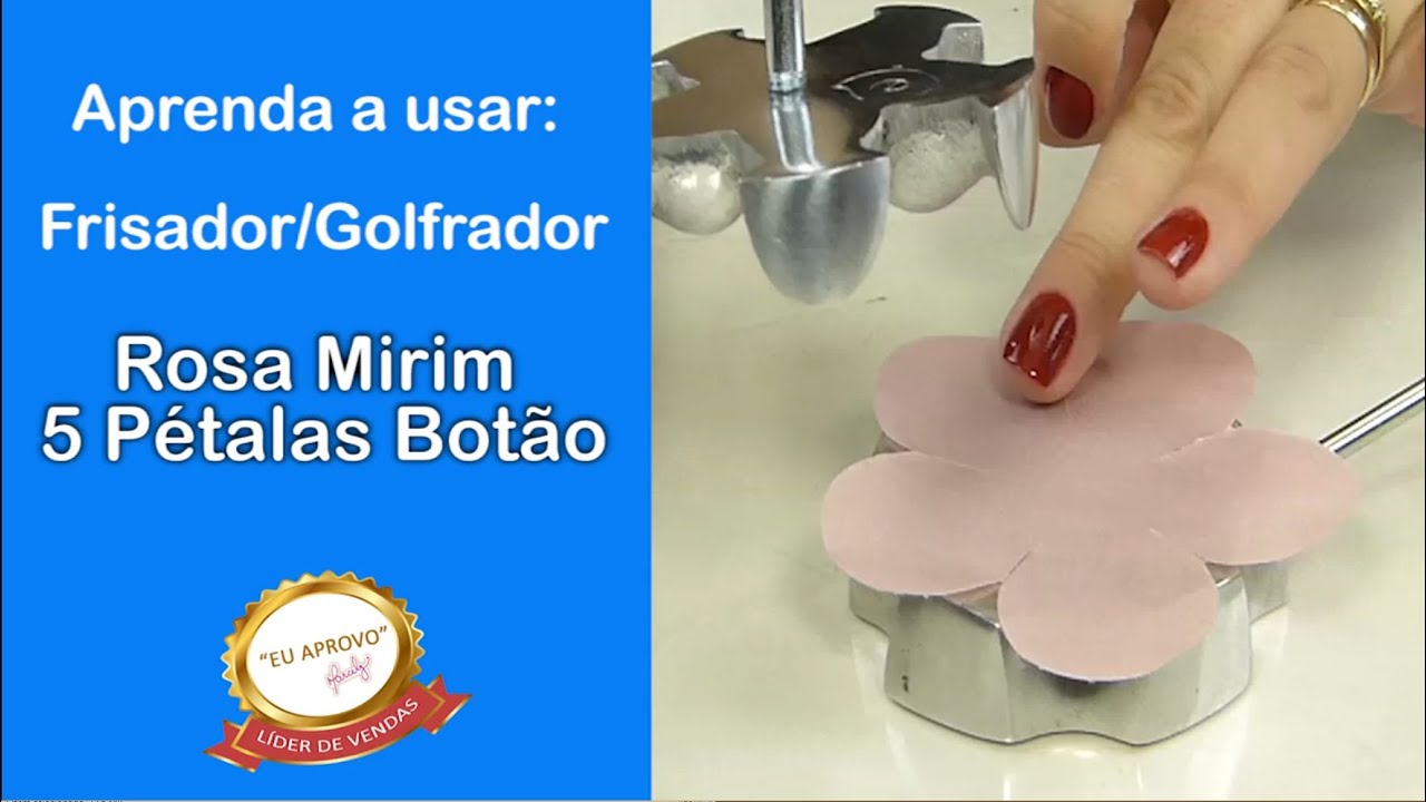 Frisador Rosa Mirim 5 Pétalas Botão