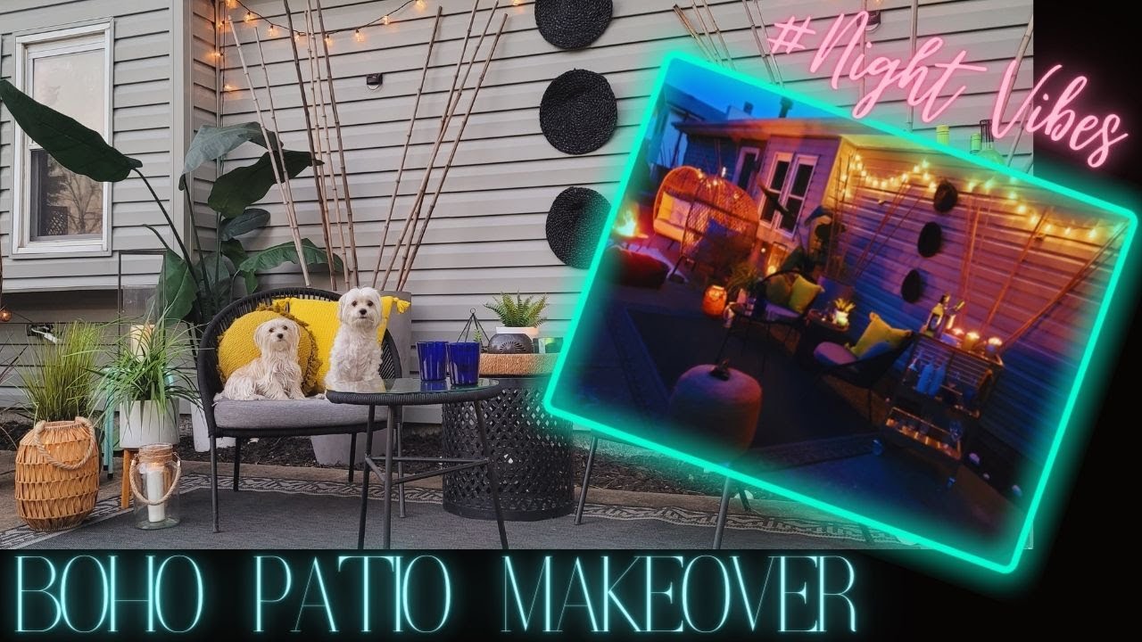 MY BOHO PATIO MAKEOVER ON A BUDGET - I'm in love 😍😍😍