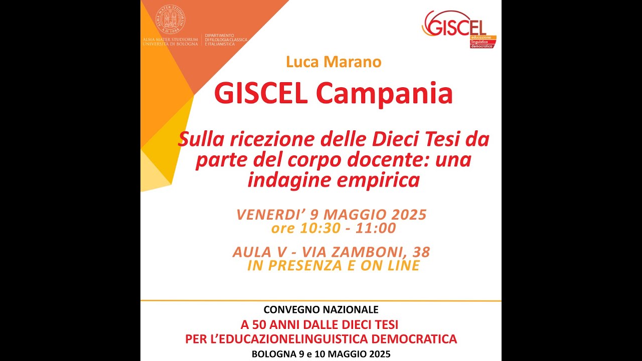 Sulla ricezione delle Dieci Tesi da parte del corpo docente: una indagine empirica