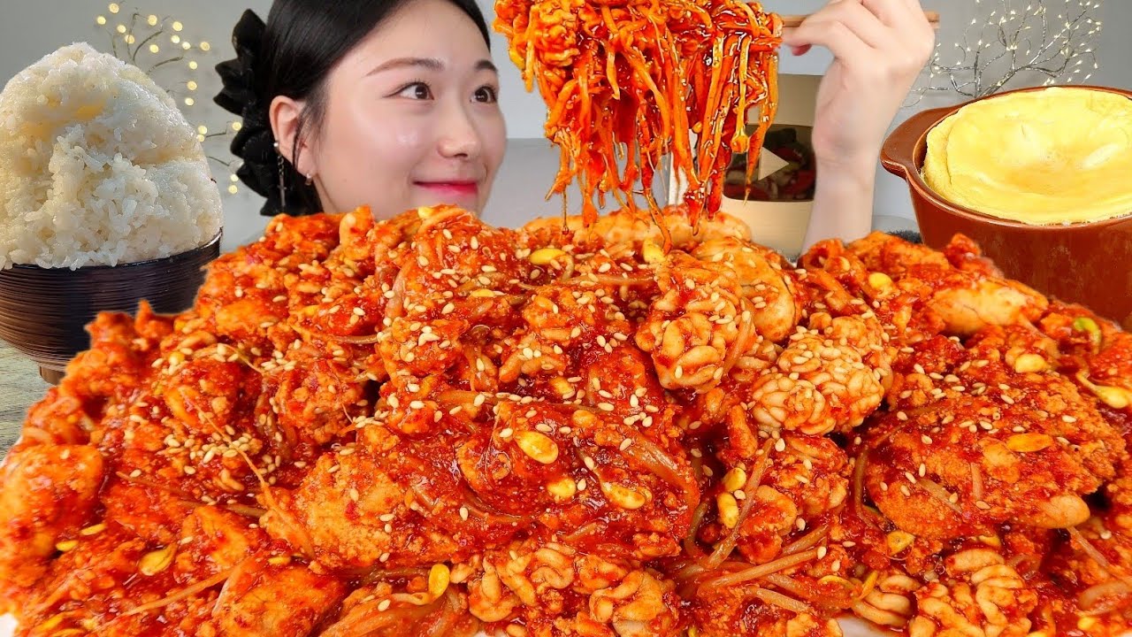 ASMR 알 곤이 실컷 먹고 싶어서 만들어봤어요😤 후식은 햄버거 사과파이 😁 알찜 곤이찜 계란찜 밥 리얼먹방 :) Steamed fish eggs MUKBANG