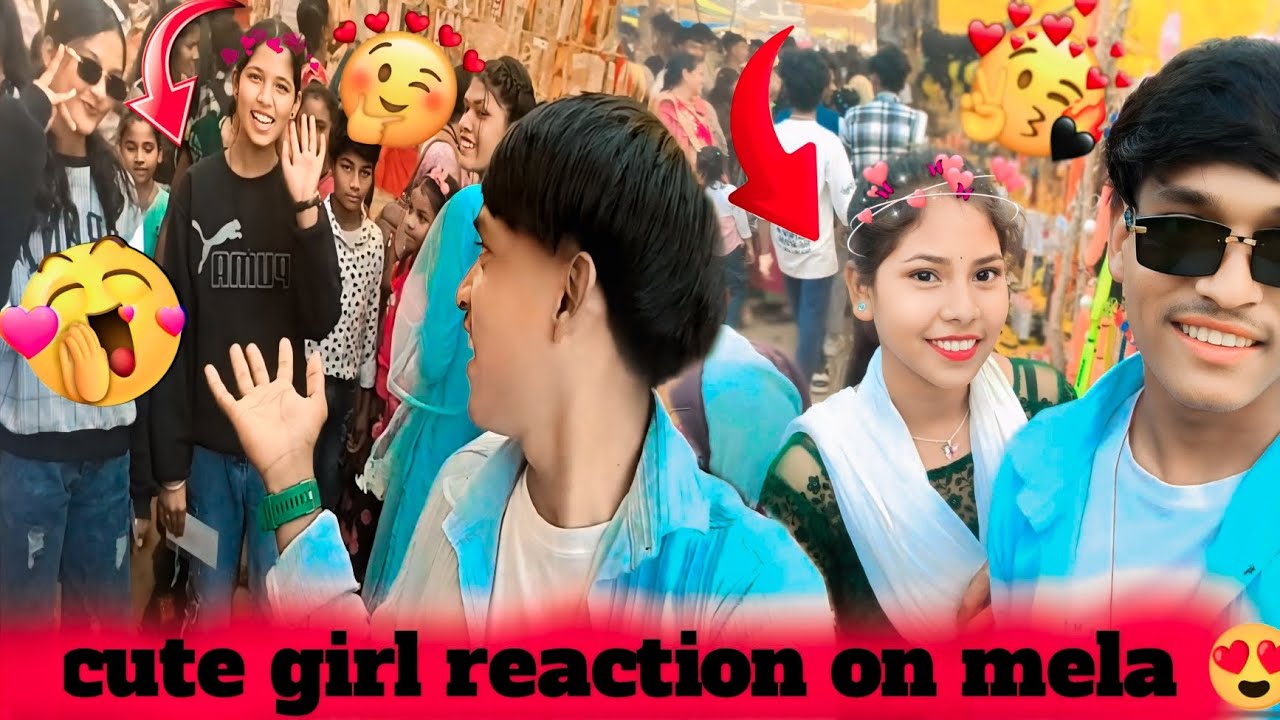 Cute girl reaction on mela 😍!#reactionvideo #reaction 