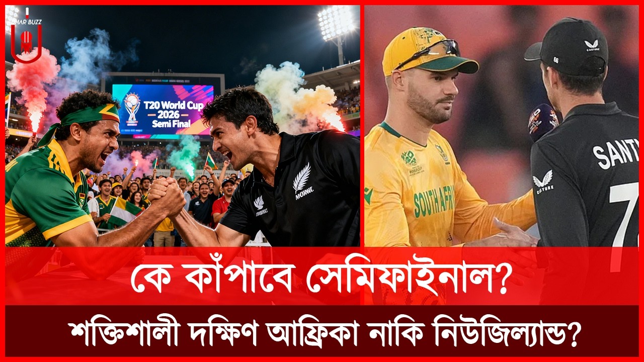 সেমিফাইনালে কে বেশি শক্তিশালী? নিউজিল্যান্ড নাকি অপরাজেয় দক্ষিণ আফ্রিকা? SAvsNZ T20 WC | Dhar Buzz |
