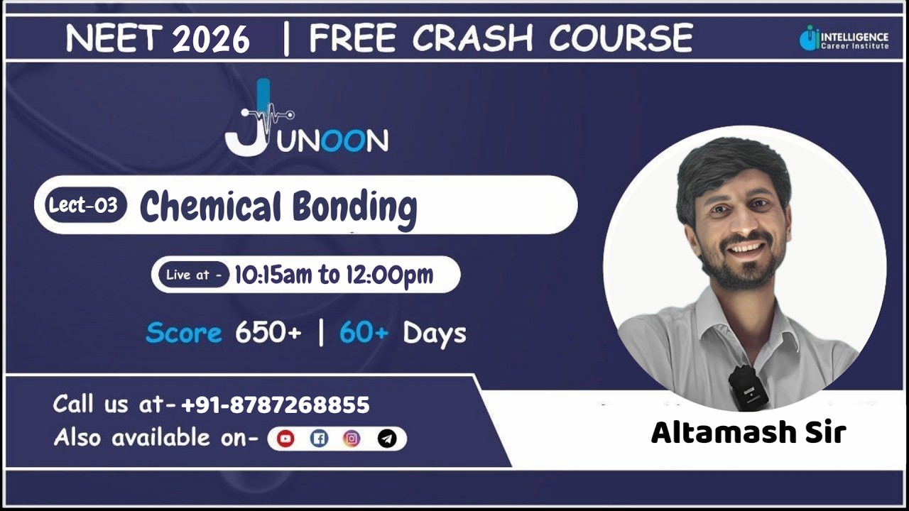 CHEMICAL BONDING   ONE SHOT JUNOON CRASH COURSE #neetexam