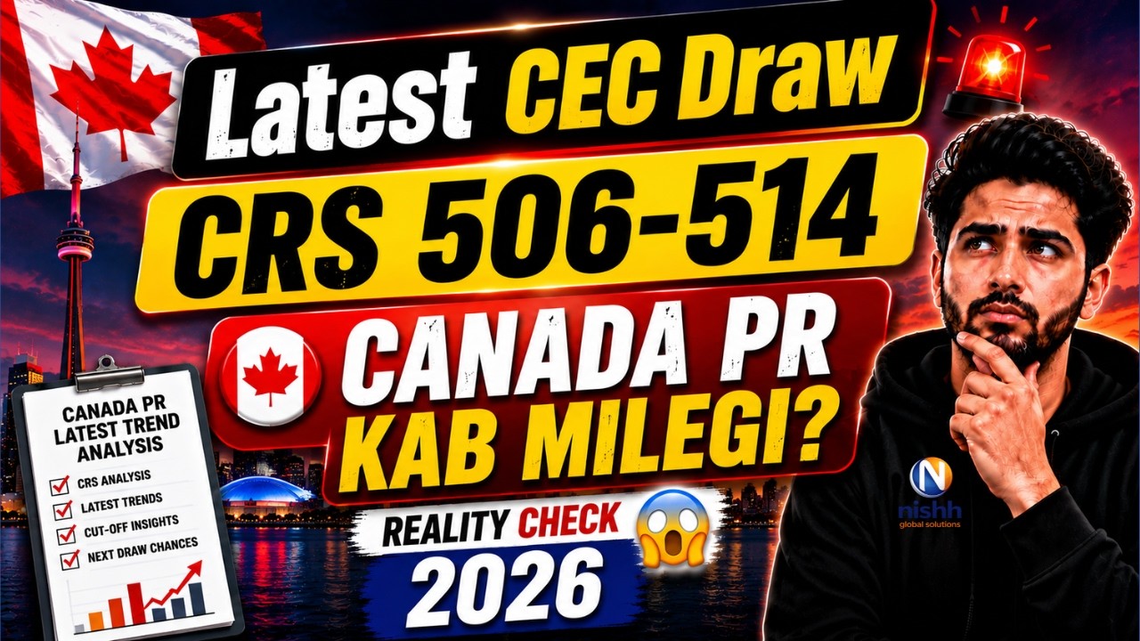 Latest CEC Draw 🇨🇦 | CRS 506-514? 🤔 🇨🇦 Canada PR Kab Milegi ? | Canada Immigration #nishhglobal