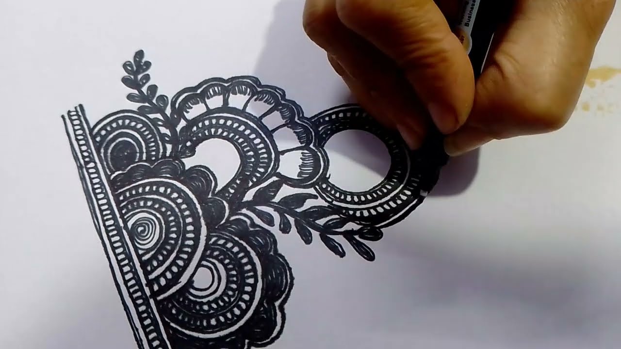 7 minutes 45 second simple mehndi design 