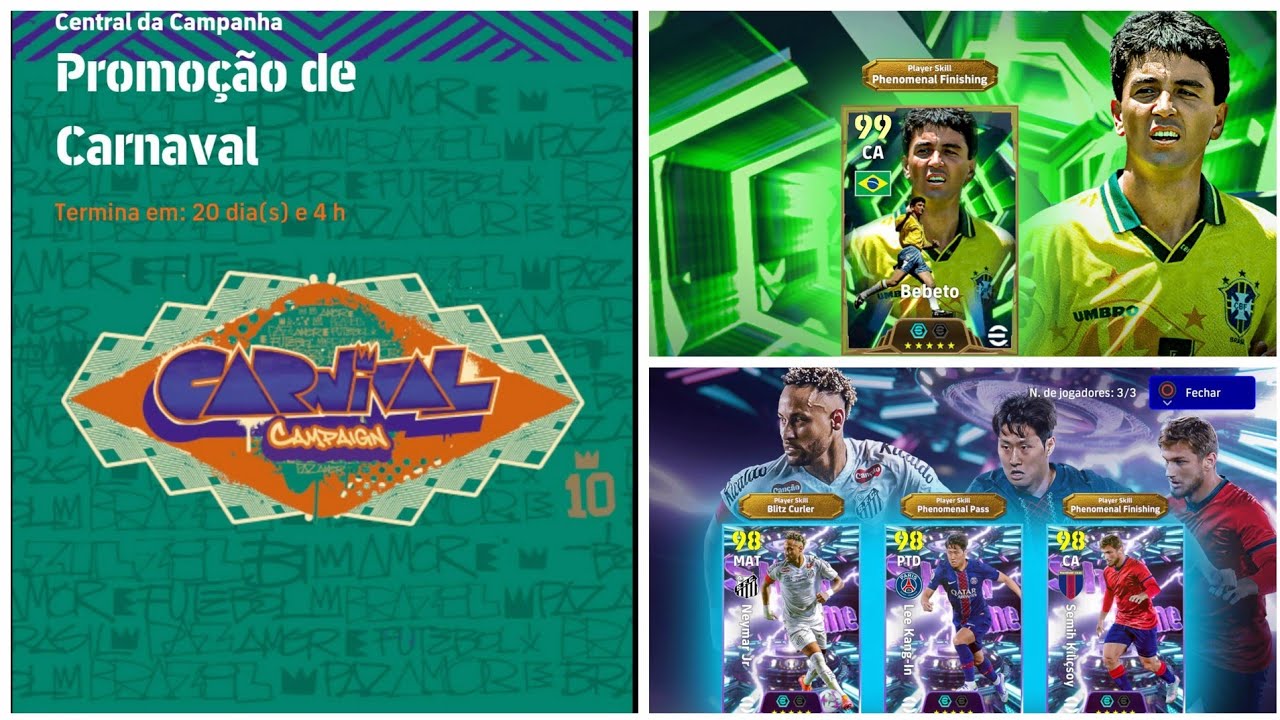 Nova campanha de carnaval no Efootbal 2026!!!