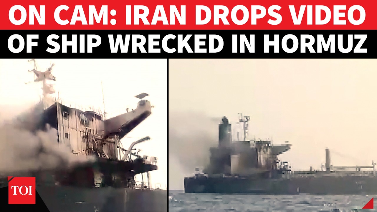 ON CAM: Iran Drops Stunning Video Of U.S.-Linked Ship BOMBED TWICE In Hormuz Strait