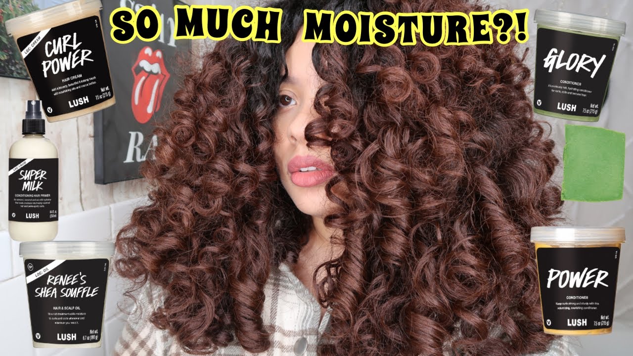 NEW LUSH COSMETICS CURLY HAIR PRODUCTS FIRST IMPRESSIONS | LOC & LOG METHOD | So Much Moisture!?