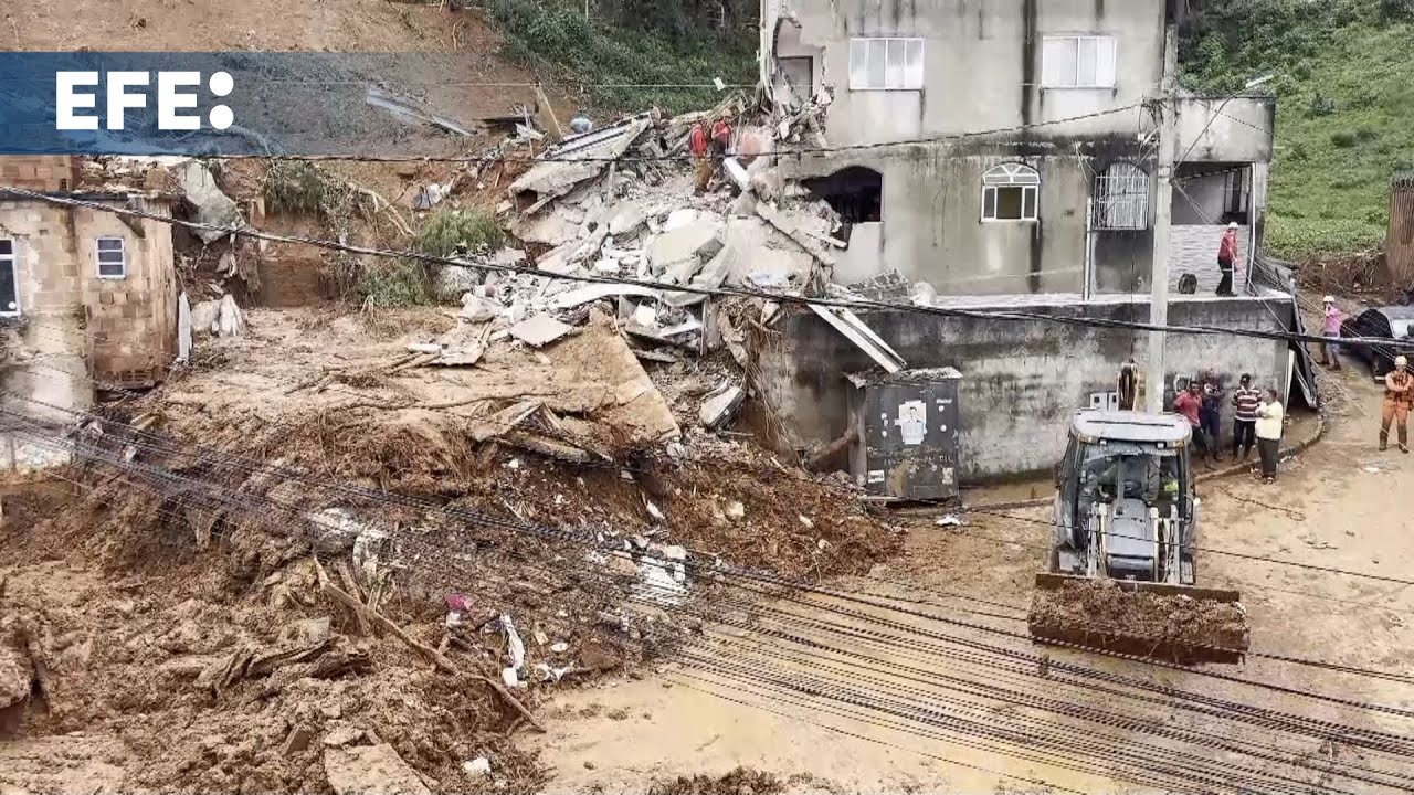 Ascienden a 23 los muertos y a 47 los desaparecidos por las lluvias en el sureste de Brasil