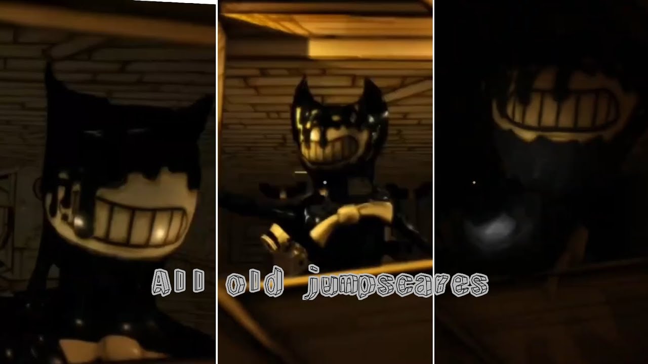Bendy and the ink machine } all old jumpscares } no commentary } download my new game