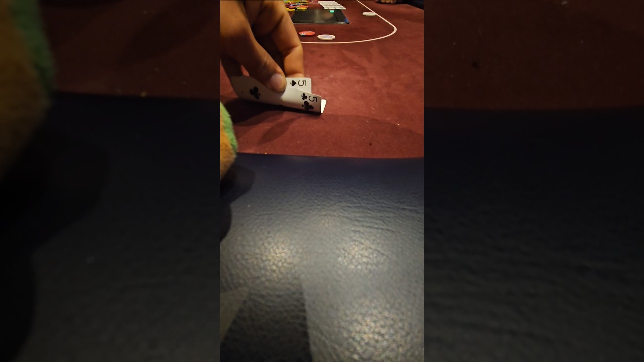 Pocket Fives hit a set #poker #casino #pokerlove #gambling
