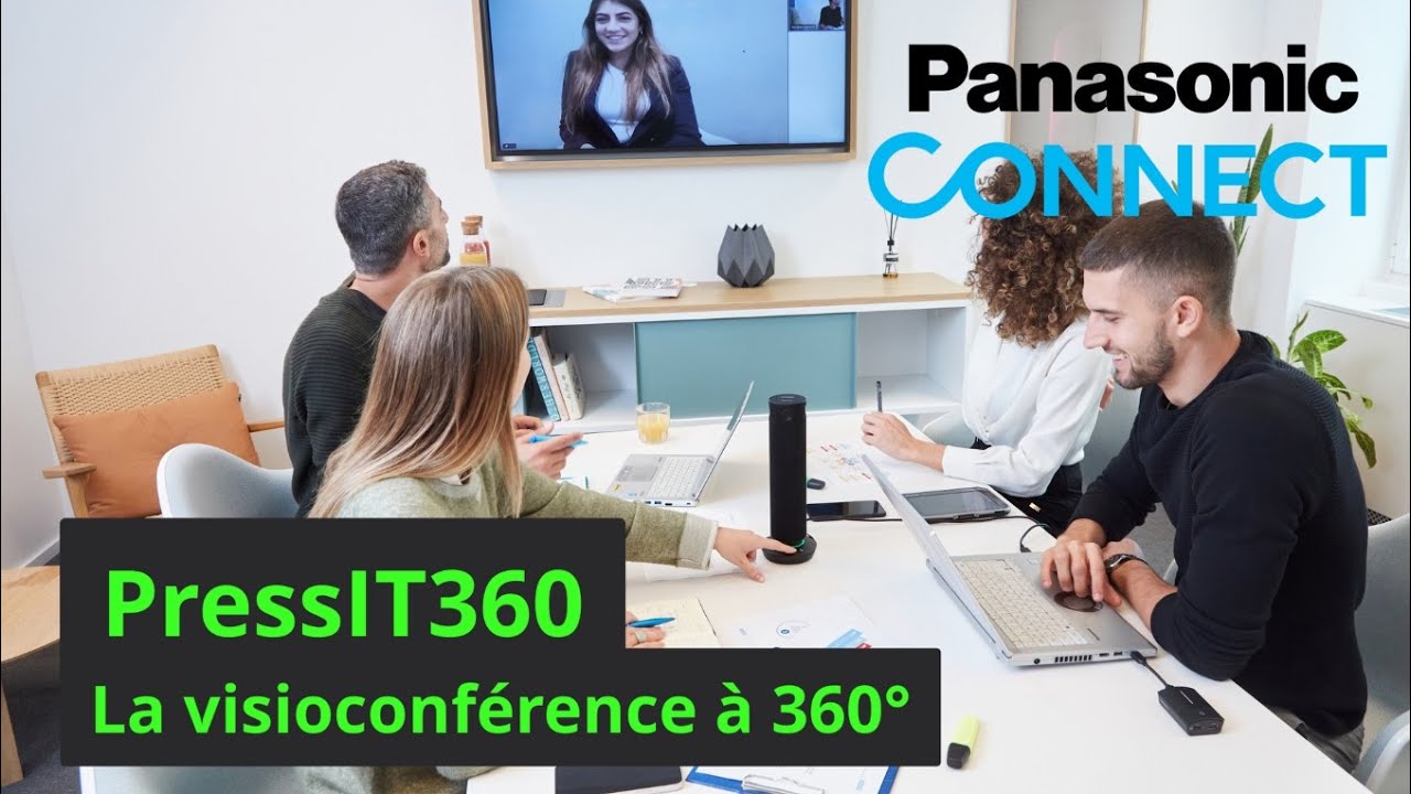 PressIT360 de Panasonic Connect : caméra de visioconférence à 360°