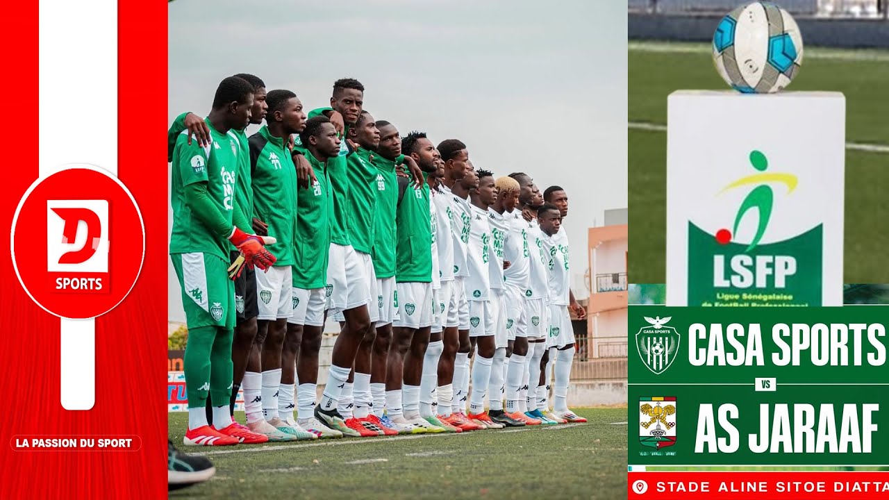 En direct: Casa Sports Vs Asc JARAAF 14Éme JOURNÉE L1 SFP
