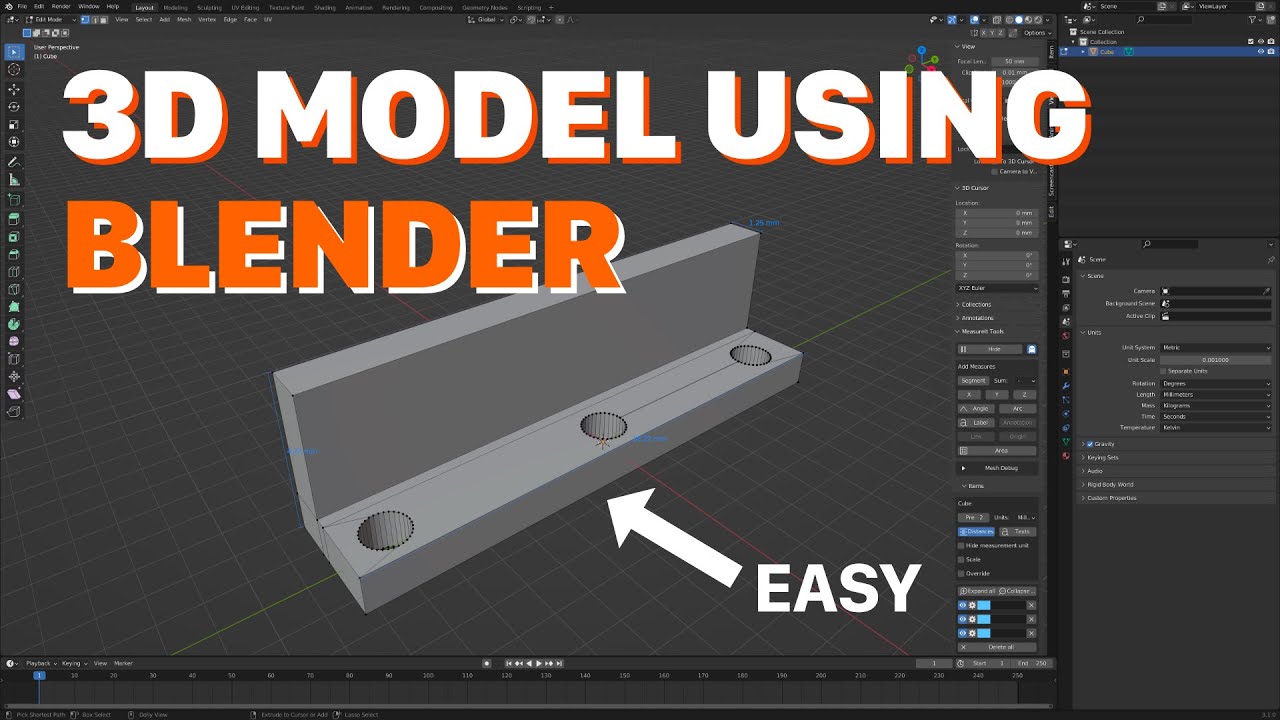 Как создавать 3D-модели в Blender — простое руководство для начинающих + советы и рекомендации