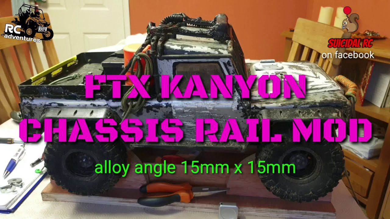 FTX KANYON CHASSIS RAIL MOD,   WEAK POINT FIXED