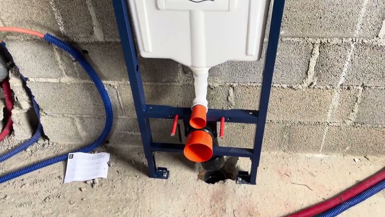 طريقة تركيب المرحاض المعلق comment installer suspendu