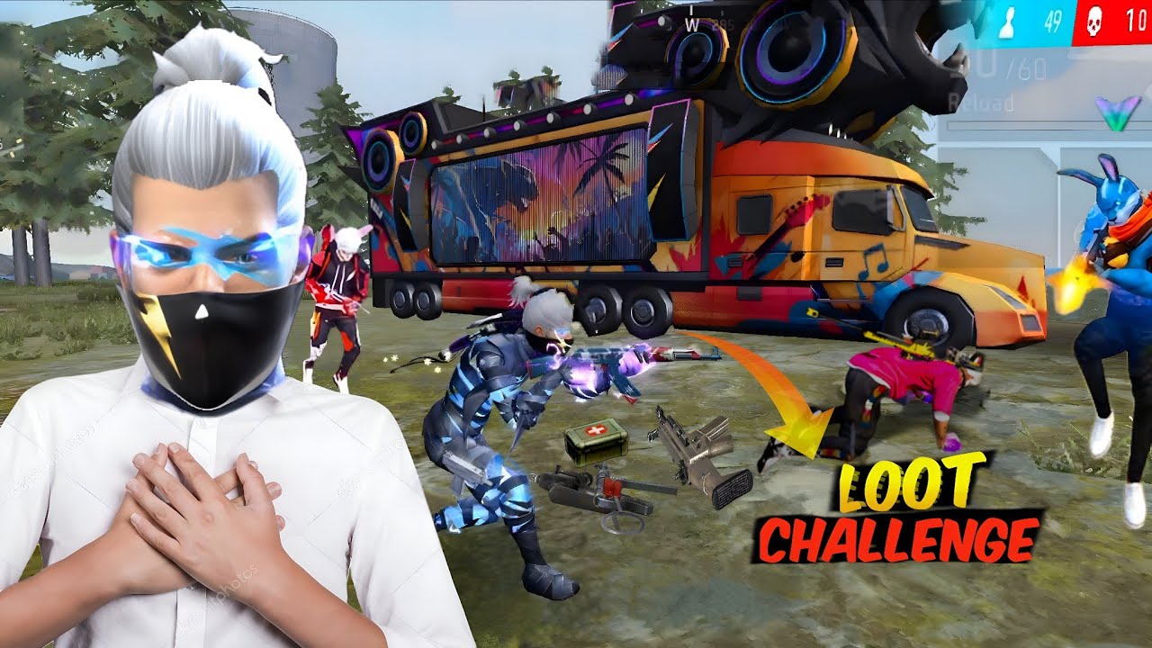 Only Panther Party Truck Loot Challange 🔫  Br Rank Full Gameplay ||  Knox Gaming