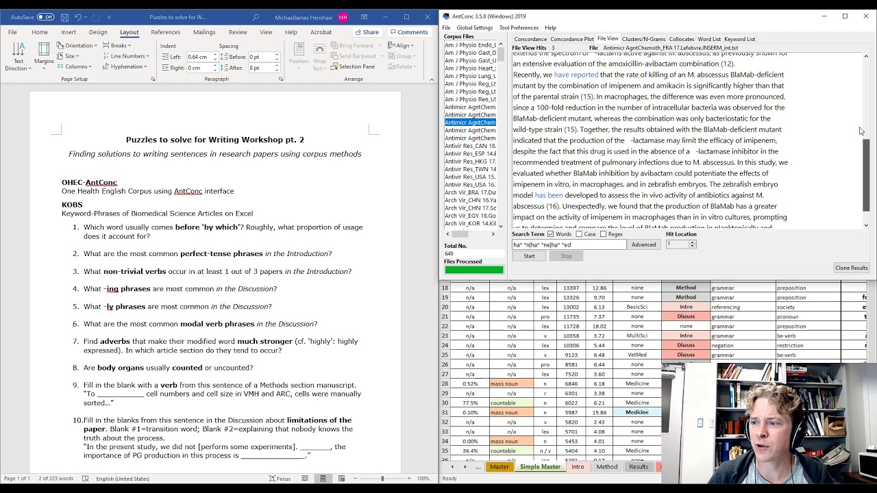 Q.1-3 Corpus Based Puzzles with Answers: Writing Workshop Part 2 OHEC & KOBS