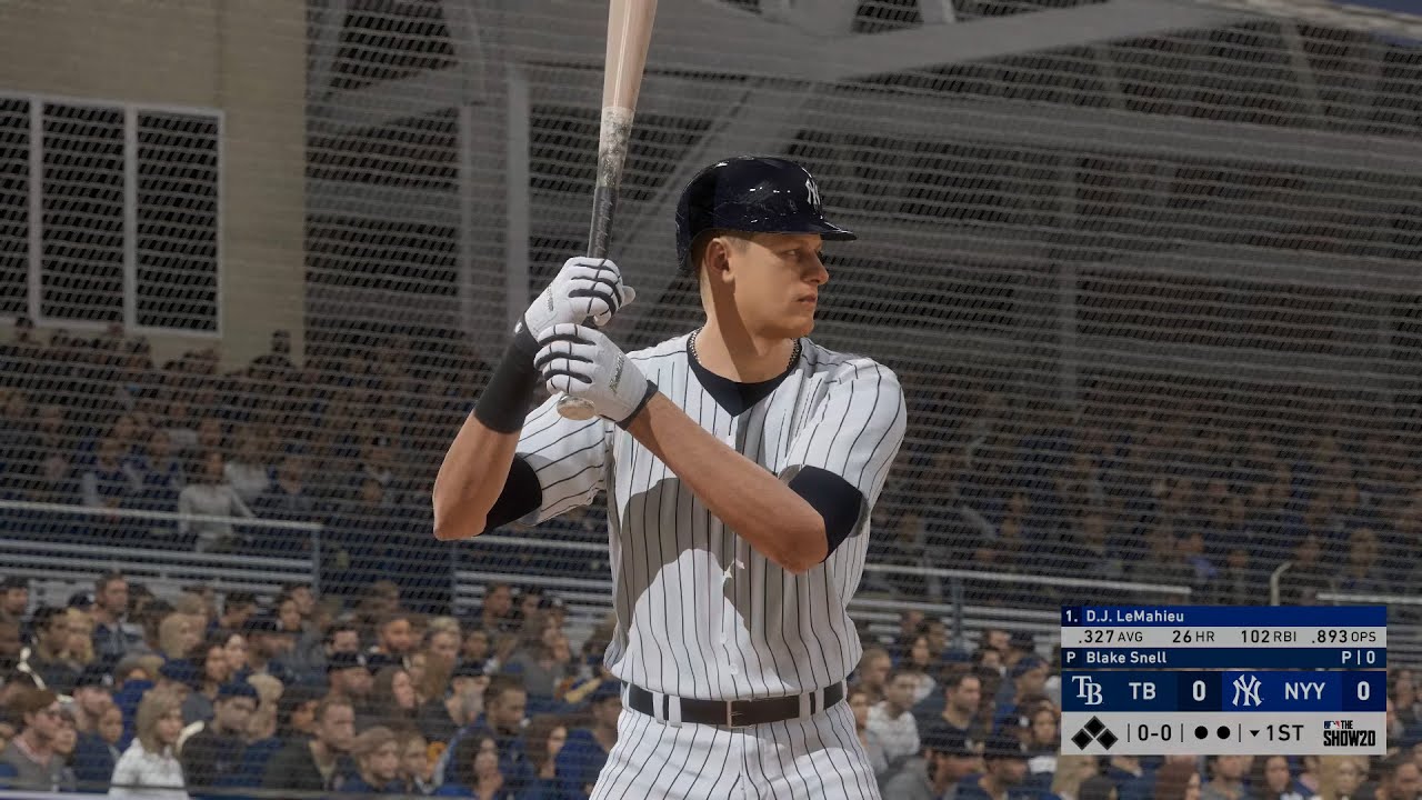 PS5 Create button 4K HDR 60 fps gameplay capture - one hour of an MLB The Show 20 full game