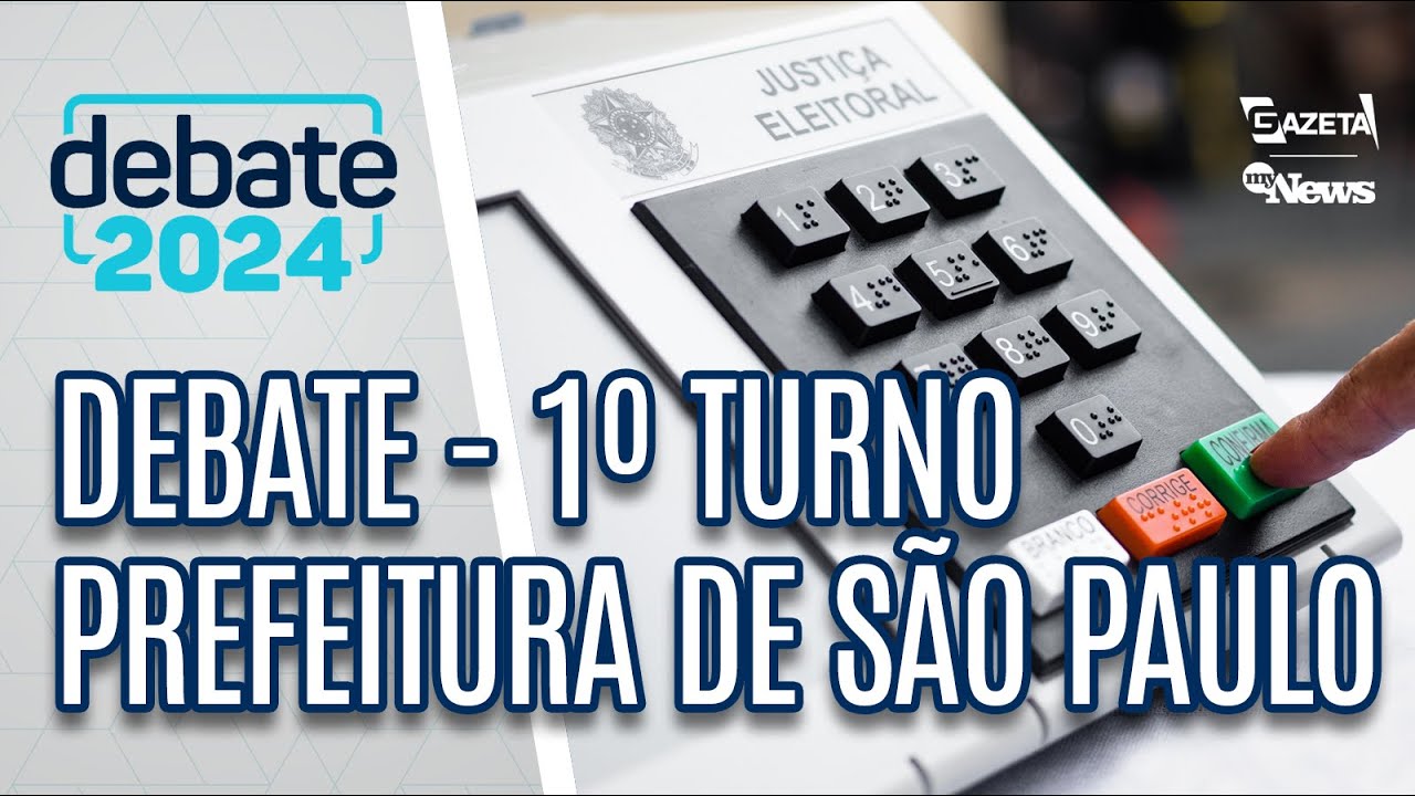 Debate Prefeitura de São Paulo - 1º Turno - Completo - TV Gazeta (01/09/2024)