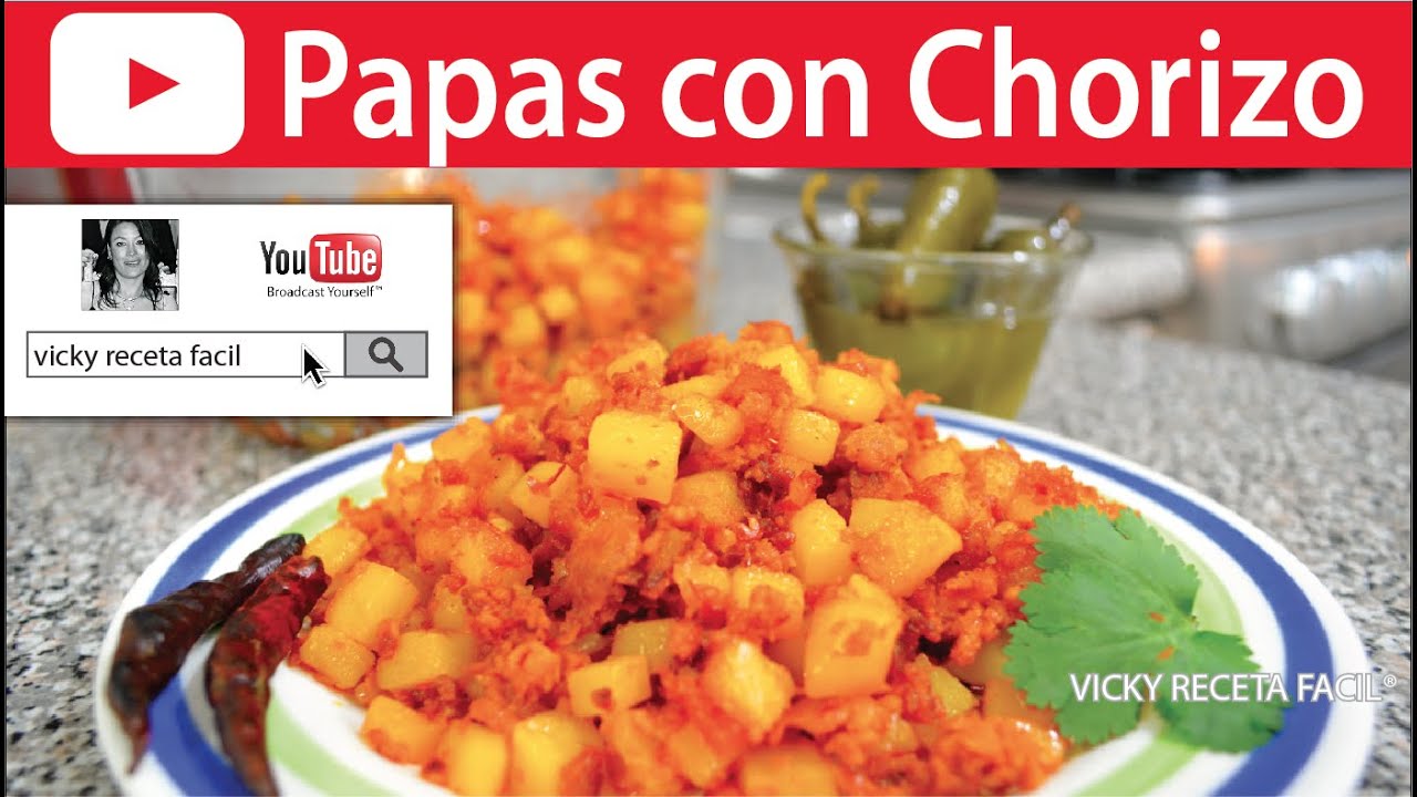 PAPAS CON CHORIZO | Vicky Receta Facil HD