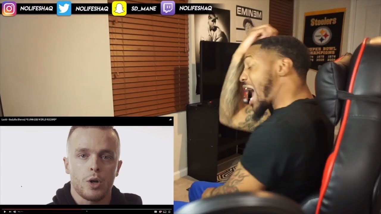 WHAT IN THE BARGASM IS THIS! | Lucid - Godzilla (Remix) (REACTION!!!)