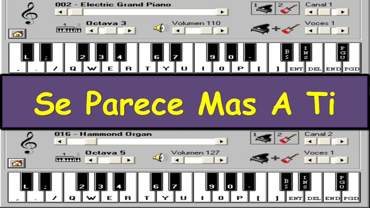 Se Parece Mas A Ti - Jambao - Piano Electronico 2.5