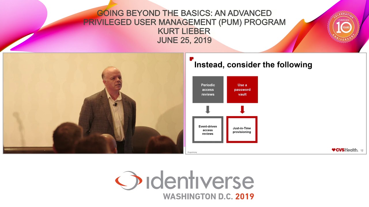 Going beyond the basics: an advanced Privileged User...- June 25 | Identiverse 2019