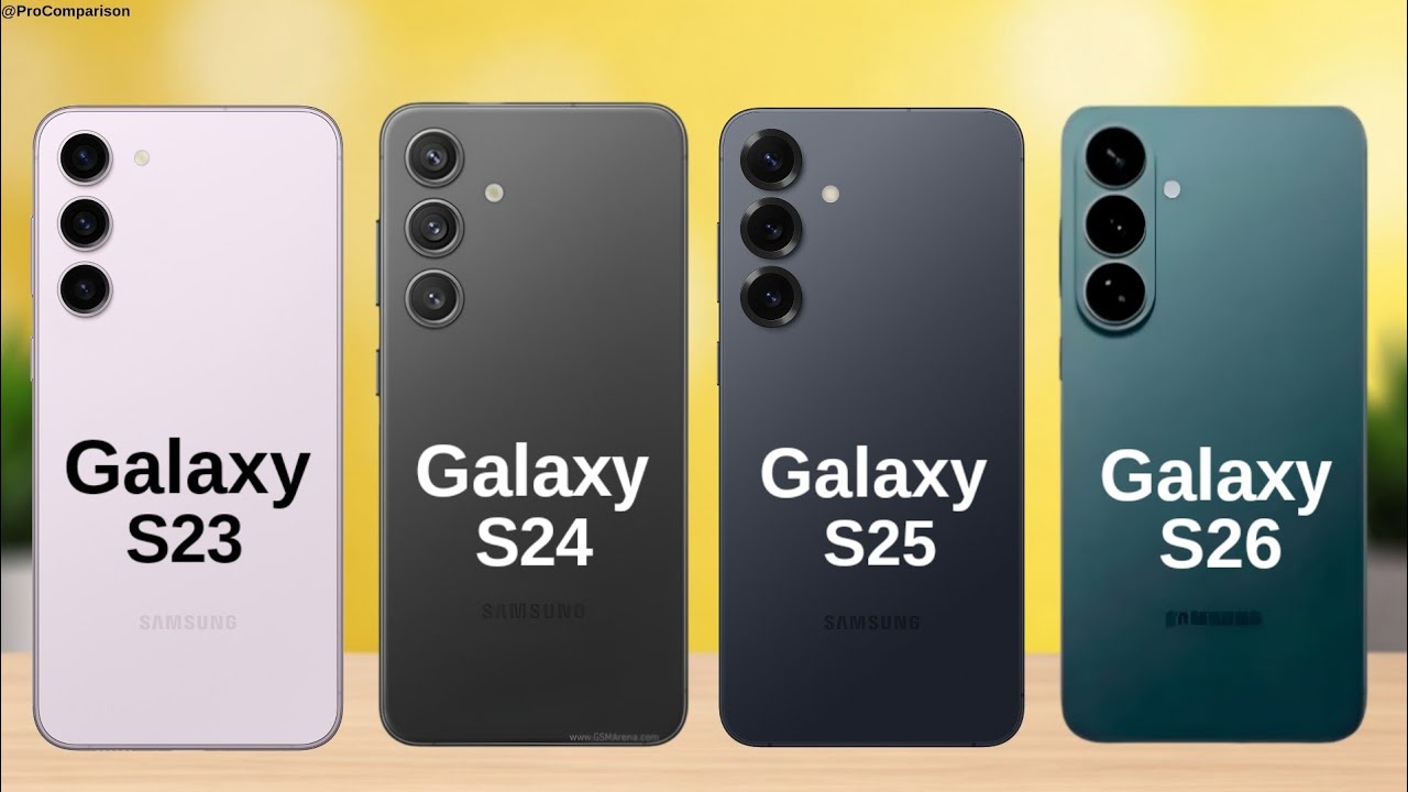 Sansung Galaxy S23 vs Galaxy S24 vs Galaxy S25 vs Galaxy S26 || Full Comparison 