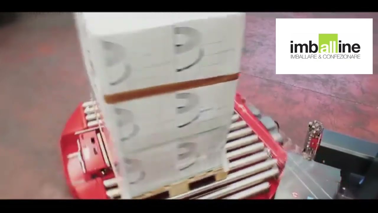 Avvolgitore fasciapallet automatico da linea IMBAL TECHNO WRAP 2000 BD