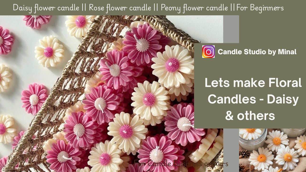 Start making Candles |Floral Daisy Candles