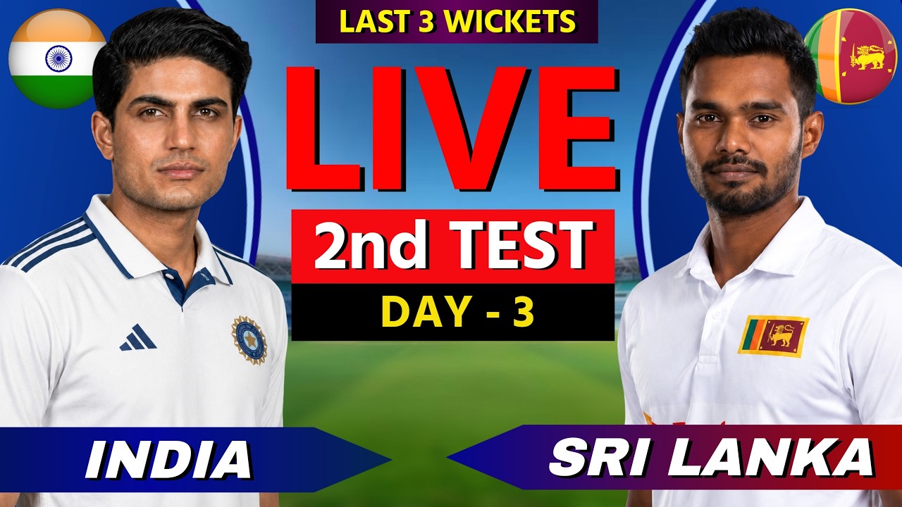 India vs Sri Lanka, 2nd Test-Day 3 | Live Cricket Match Scores, Commentary, IND vs SL Live
